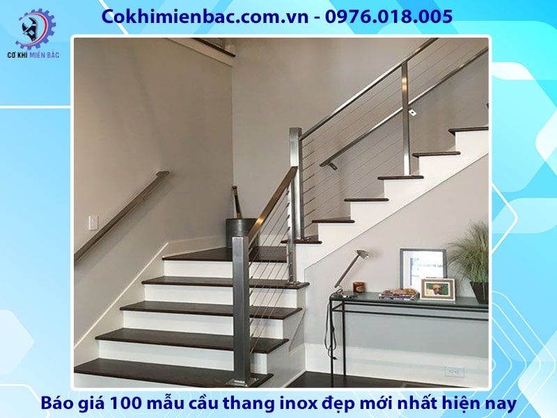 Báo giá 100 mẫu cầu thang inox đẹp mới nhất năm 2024