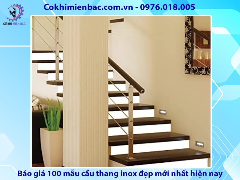 Báo giá 100 mẫu cầu thang inox đẹp mới nhất năm 2024