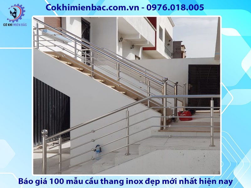 Báo giá 100 mẫu cầu thang inox đẹp mới nhất năm 2024