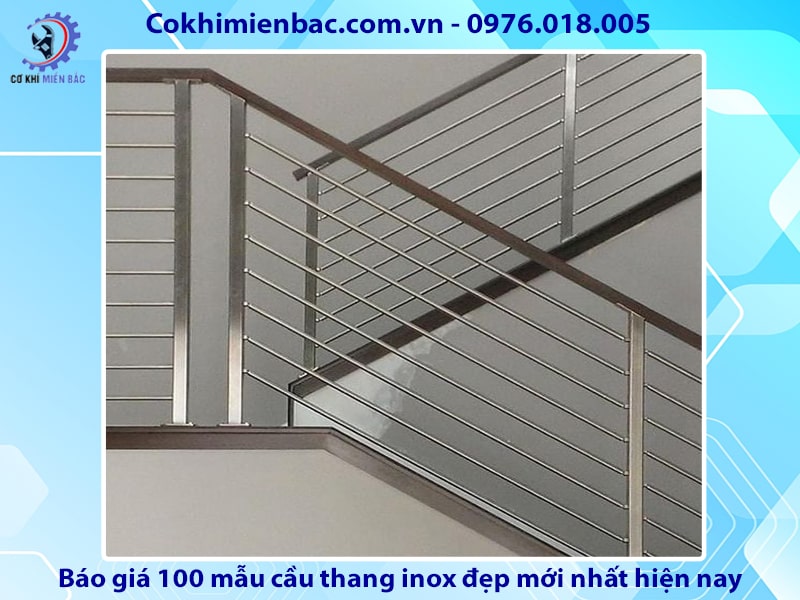 Báo giá 100 mẫu cầu thang inox đẹp mới nhất năm 2024