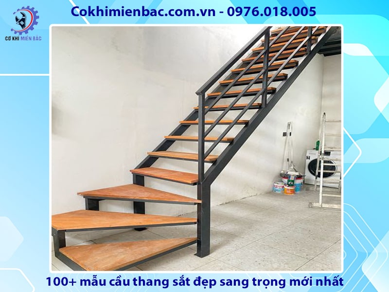 100+ mẫu cầu thang sắt đẹp sang trọng mới nhất năm 2024