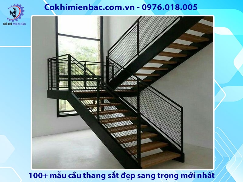 100+ mẫu cầu thang sắt đẹp sang trọng mới nhất năm 2024