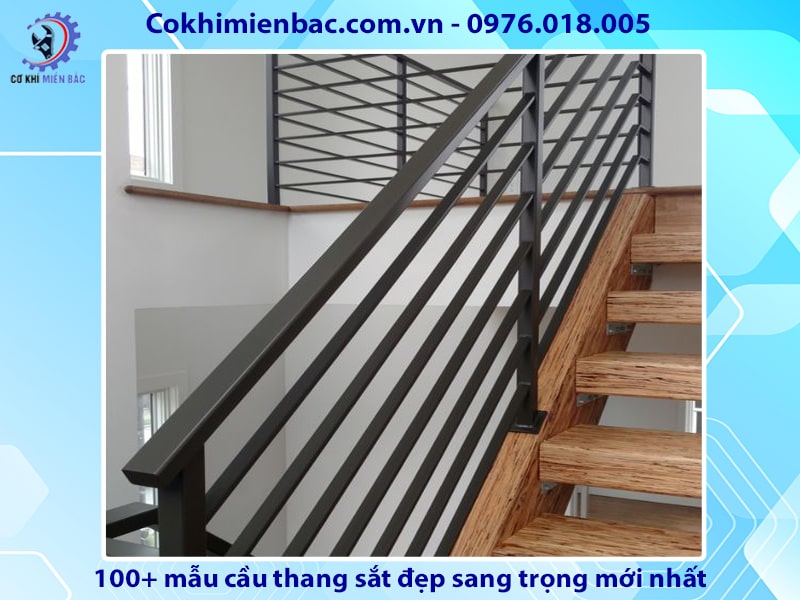 100+ mẫu cầu thang sắt đẹp sang trọng mới nhất năm 2024