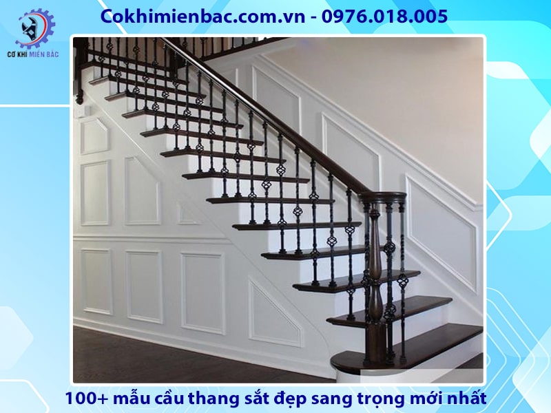 100+ mẫu cầu thang sắt đẹp sang trọng mới nhất năm 2024