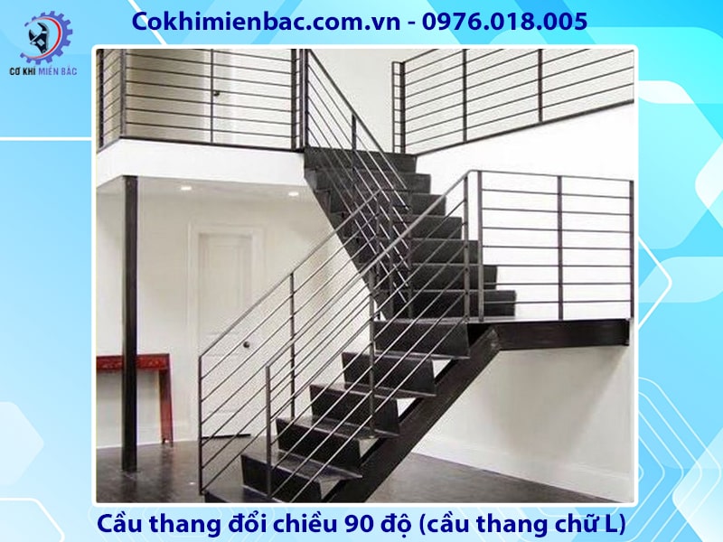 Cầu thang đổi chiều 90 độ (cầu thang chữ L)