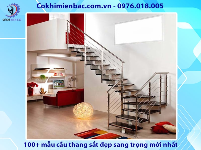 100+ mẫu cầu thang sắt đẹp sang trọng mới nhất năm 2024