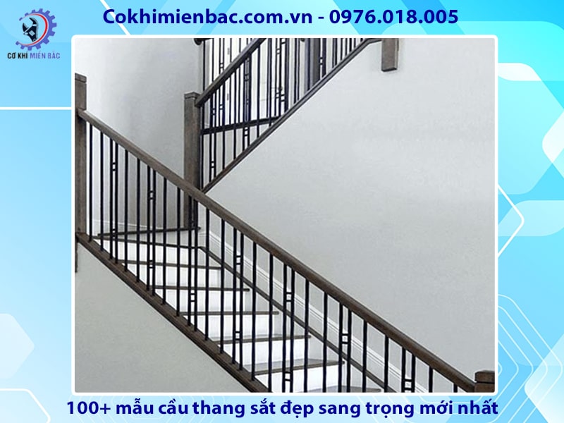 100+ mẫu cầu thang sắt đẹp sang trọng mới nhất năm 2024