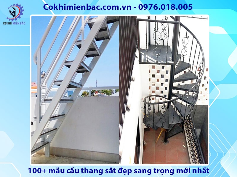 100+ mẫu cầu thang sắt đẹp sang trọng mới nhất năm 2024