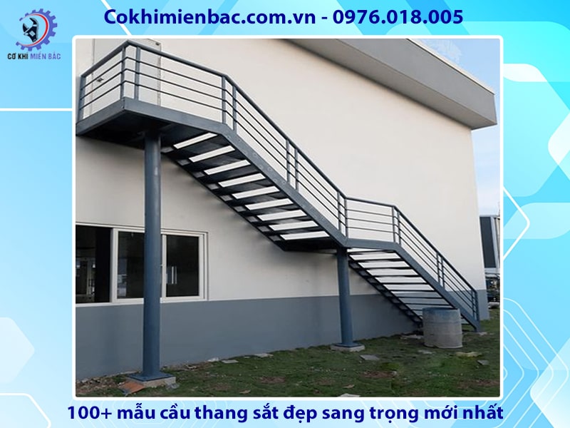 100+ mẫu cầu thang sắt đẹp sang trọng mới nhất năm 2024