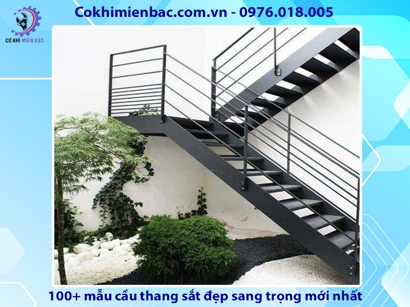 100+ mẫu cầu thang sắt đẹp sang trọng mới nhất năm 2024