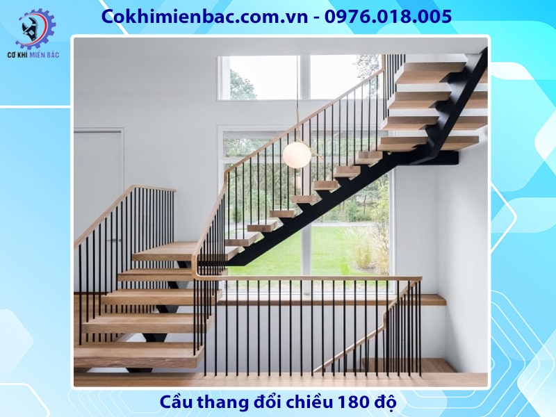 Cầu thang đổi chiều 180 độ