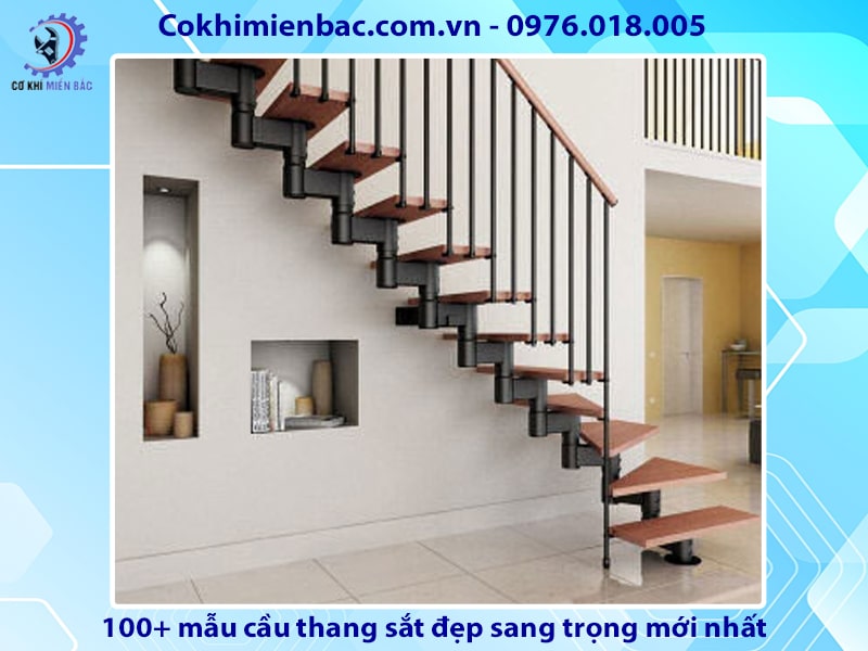 100+ mẫu cầu thang sắt đẹp sang trọng mới nhất năm 2024