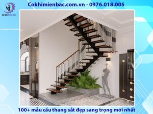 100+ mẫu cầu thang sắt đẹp sang trọng mới nhất năm 2024