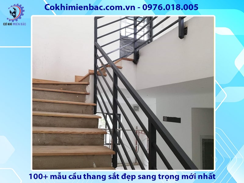 100+ mẫu cầu thang sắt đẹp sang trọng mới nhất năm 2024