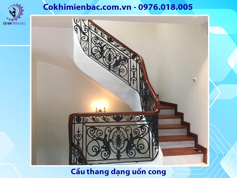 Cầu thang dạng uốn cong