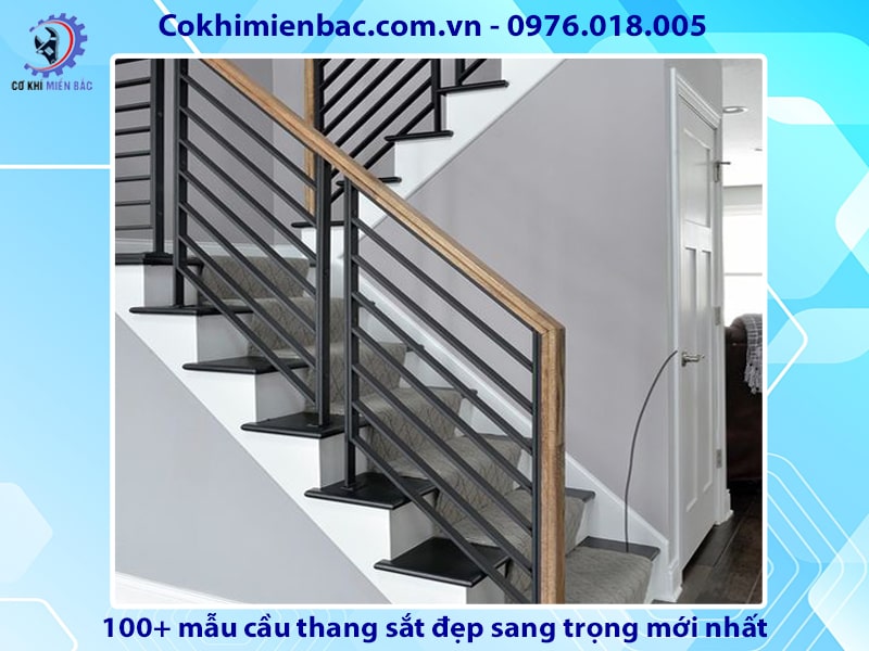 100+ mẫu cầu thang sắt đẹp sang trọng mới nhất năm 2024