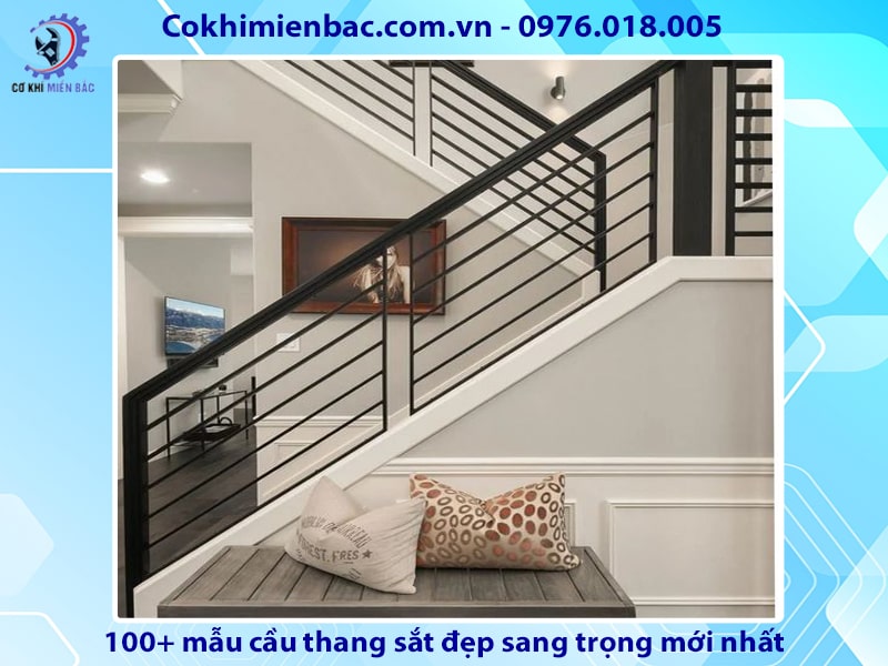 100+ mẫu cầu thang sắt đẹp sang trọng mới nhất năm 2024