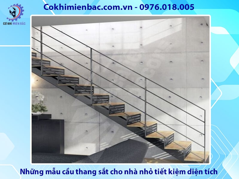 Những mẫu cầu thang sắt cho nhà nhỏ tiết kiệm diện tích