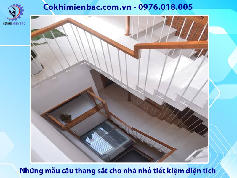 Những mẫu cầu thang sắt cho nhà nhỏ tiết kiệm diện tích