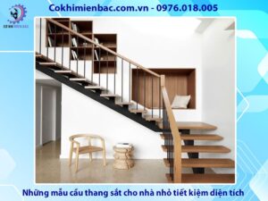 Những mẫu cầu thang sắt cho nhà nhỏ tiết kiệm diện tích