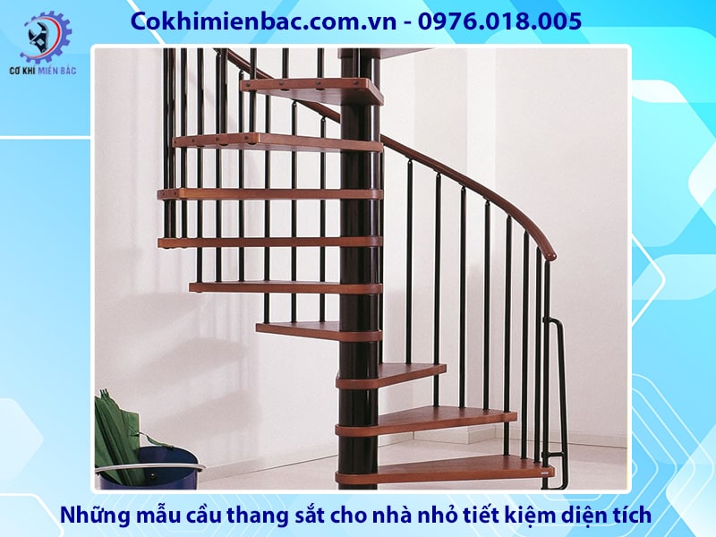 Những mẫu cầu thang sắt cho nhà nhỏ tiết kiệm diện tích