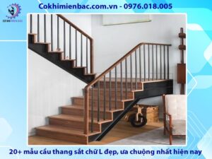 20+ mẫu cầu thang sắt chữ L đẹp ưa chuộng nhất hiện nay