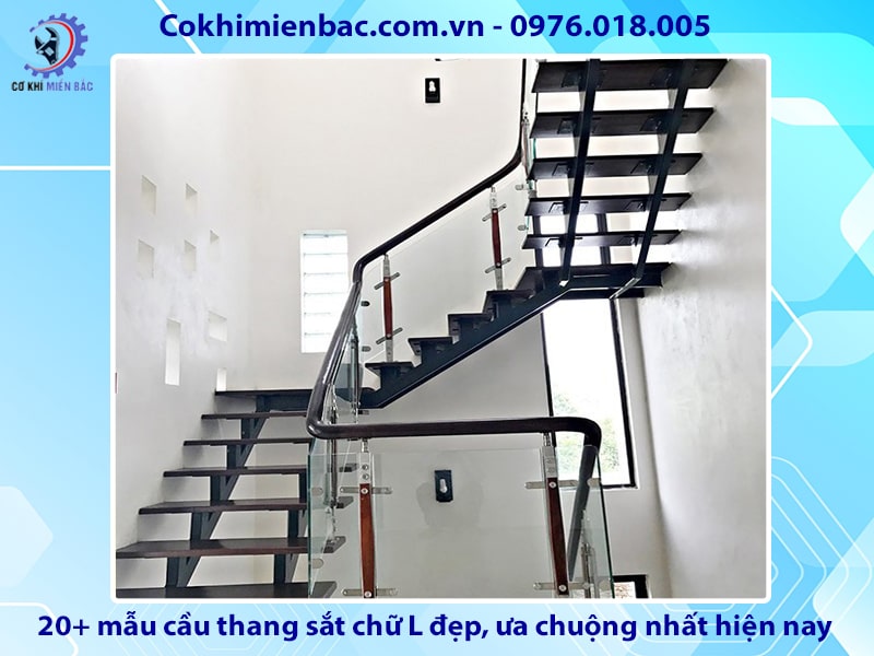 20+ mẫu cầu thang sắt chữ L đẹp ưa chuộng nhất hiện nay