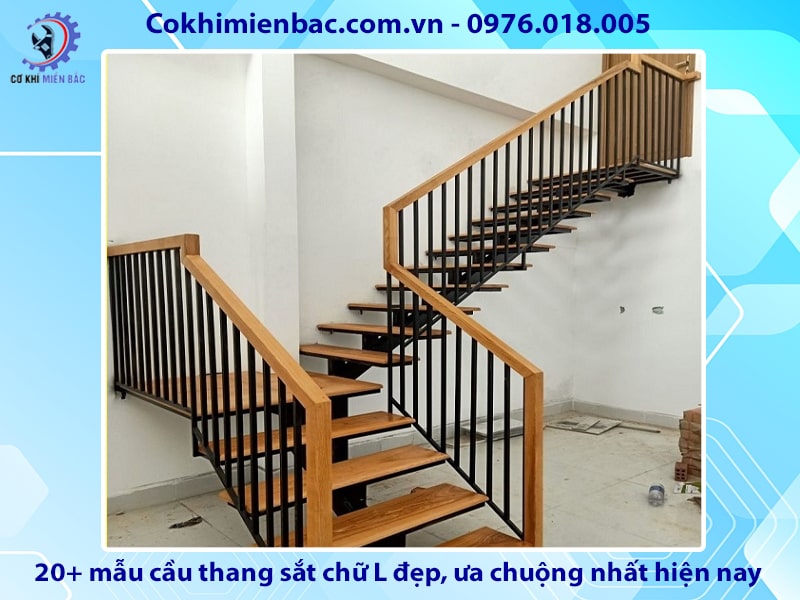 20+ mẫu cầu thang sắt chữ L đẹp ưa chuộng nhất hiện nay