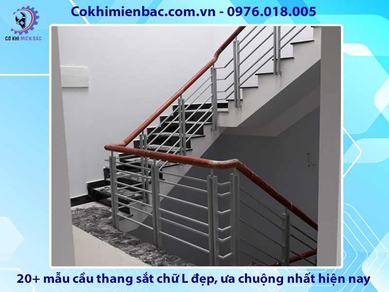 20+ mẫu cầu thang sắt chữ L đẹp ưa chuộng nhất hiện nay