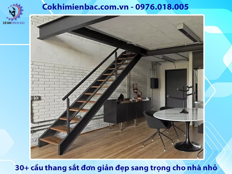 30+ cầu thang sắt đơn giản đẹp sang trọng cho nhà nhỏ