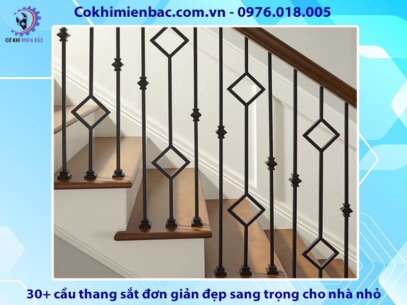 30+ cầu thang sắt đơn giản đẹp sang trọng cho nhà nhỏ