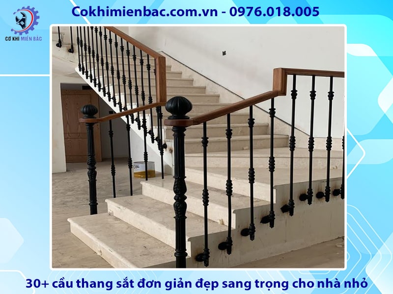 30+ cầu thang sắt đơn giản đẹp sang trọng cho nhà nhỏ