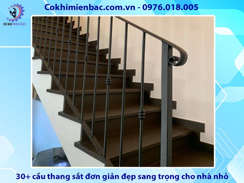 30+ cầu thang sắt đơn giản đẹp sang trọng cho nhà nhỏ