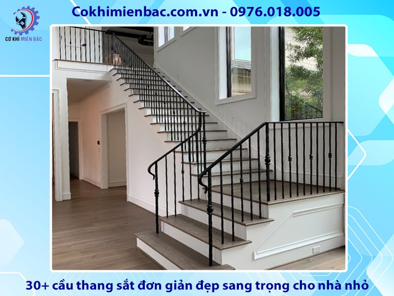 30+ cầu thang sắt đơn giản đẹp sang trọng cho nhà nhỏ