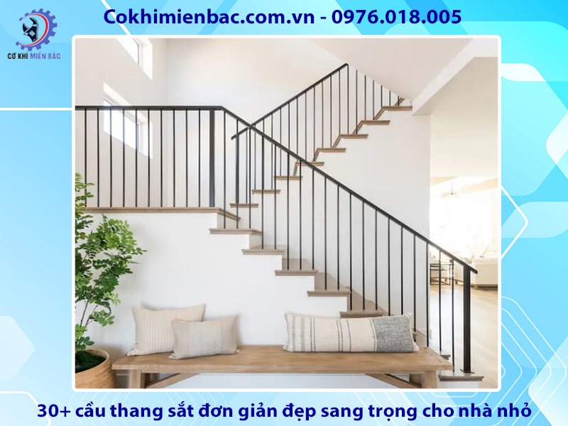 30+ cầu thang sắt đơn giản đẹp sang trọng cho nhà nhỏ