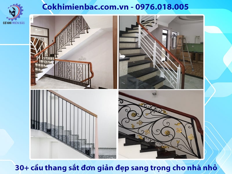 30+ cầu thang sắt đơn giản đẹp sang trọng cho nhà nhỏ