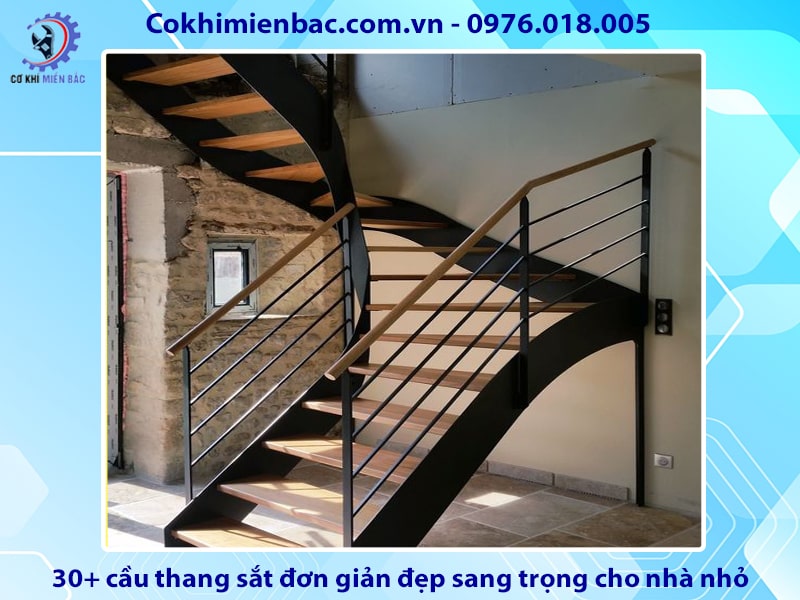 30+ cầu thang sắt đơn giản đẹp sang trọng cho nhà nhỏ