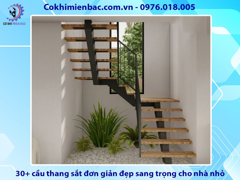 30+ cầu thang sắt đơn giản đẹp sang trọng cho nhà nhỏ