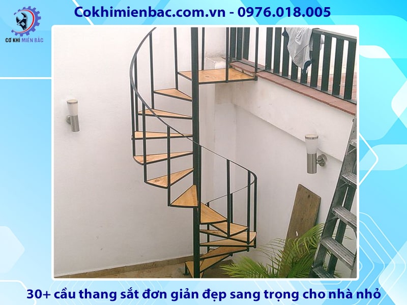 30+ cầu thang sắt đơn giản đẹp sang trọng cho nhà nhỏ