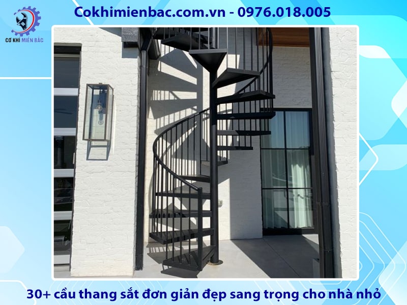 30+ cầu thang sắt đơn giản đẹp sang trọng cho nhà nhỏ