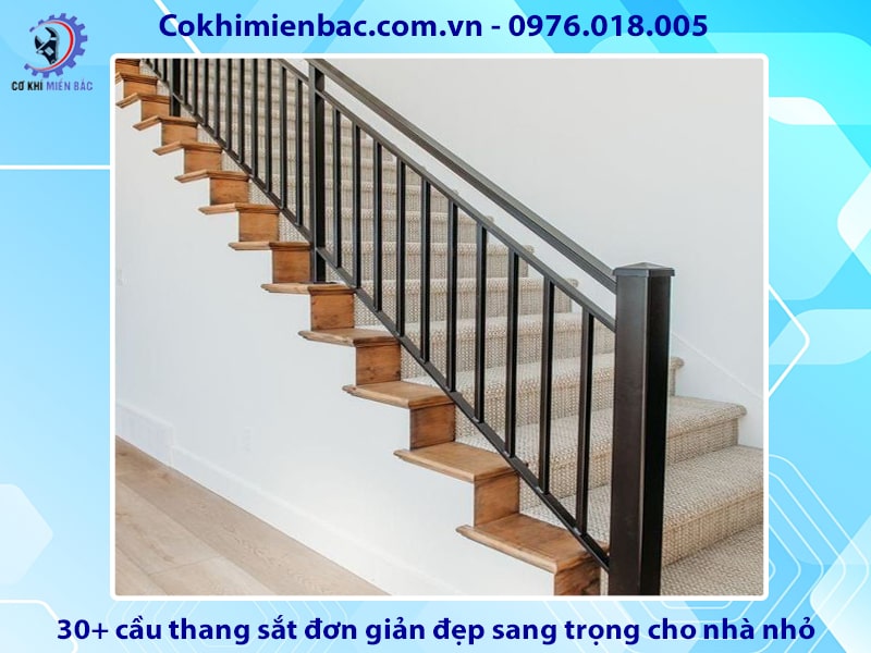 30+ cầu thang sắt đơn giản đẹp sang trọng cho nhà nhỏ