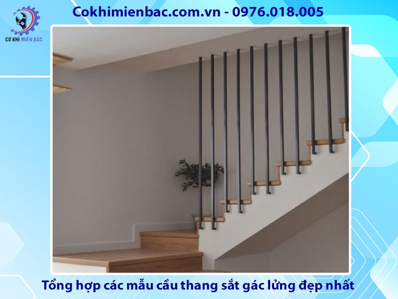 Tổng hợp các mẫu cầu thang sắt gác lửng đẹp nhất 2024