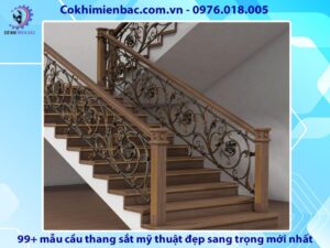 99+ mẫu cầu thang sắt mỹ thuật đẹp sang trọng mới nhất 2024 