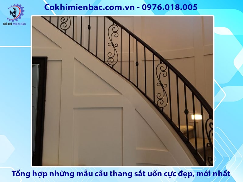 Tổng hợp những mẫu cầu thang sắt uốn cực đẹp, mới nhất 2024