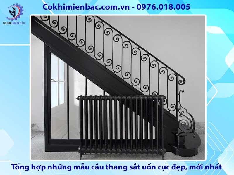 Tổng hợp những mẫu cầu thang sắt uốn cực đẹp, mới nhất 2024