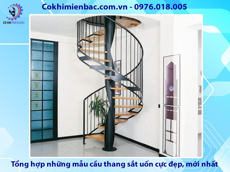 Tổng hợp những mẫu cầu thang sắt uốn cực đẹp, mới nhất 2024