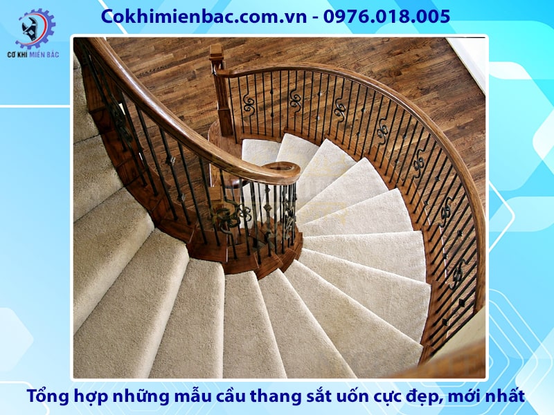 Tổng hợp những mẫu cầu thang sắt uốn cực đẹp, mới nhất 2024