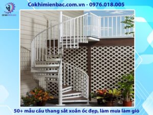 50+ mẫu cầu thang sắt xoắn ốc đẹp, làm mưa làm gió năm 2024