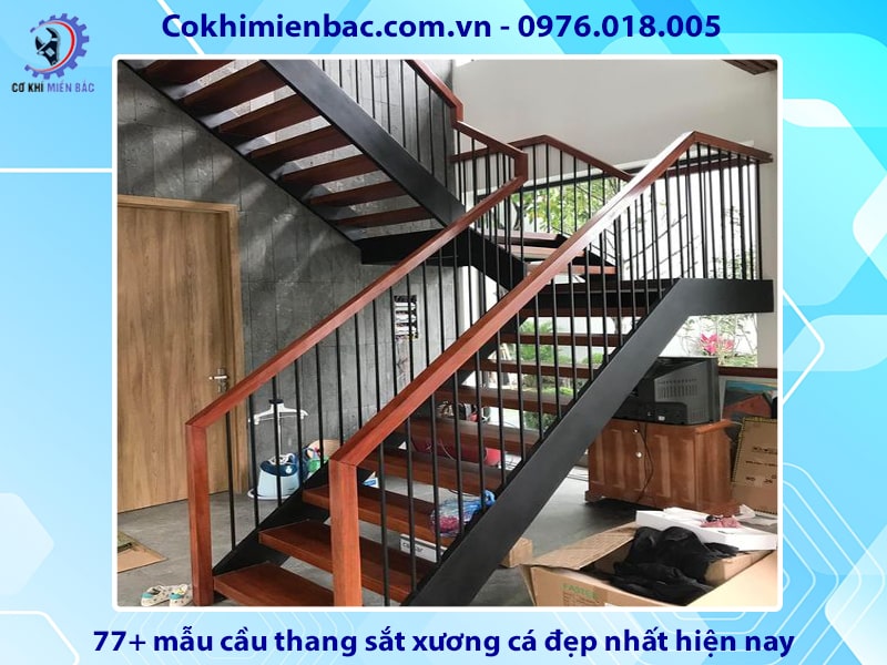 77+ mẫu cầu thang sắt xương cá đẹp nhất hiện nay