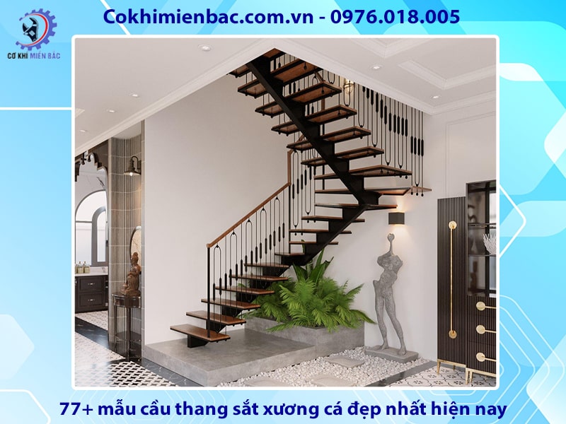 77+ mẫu cầu thang sắt xương cá đẹp nhất hiện nay 